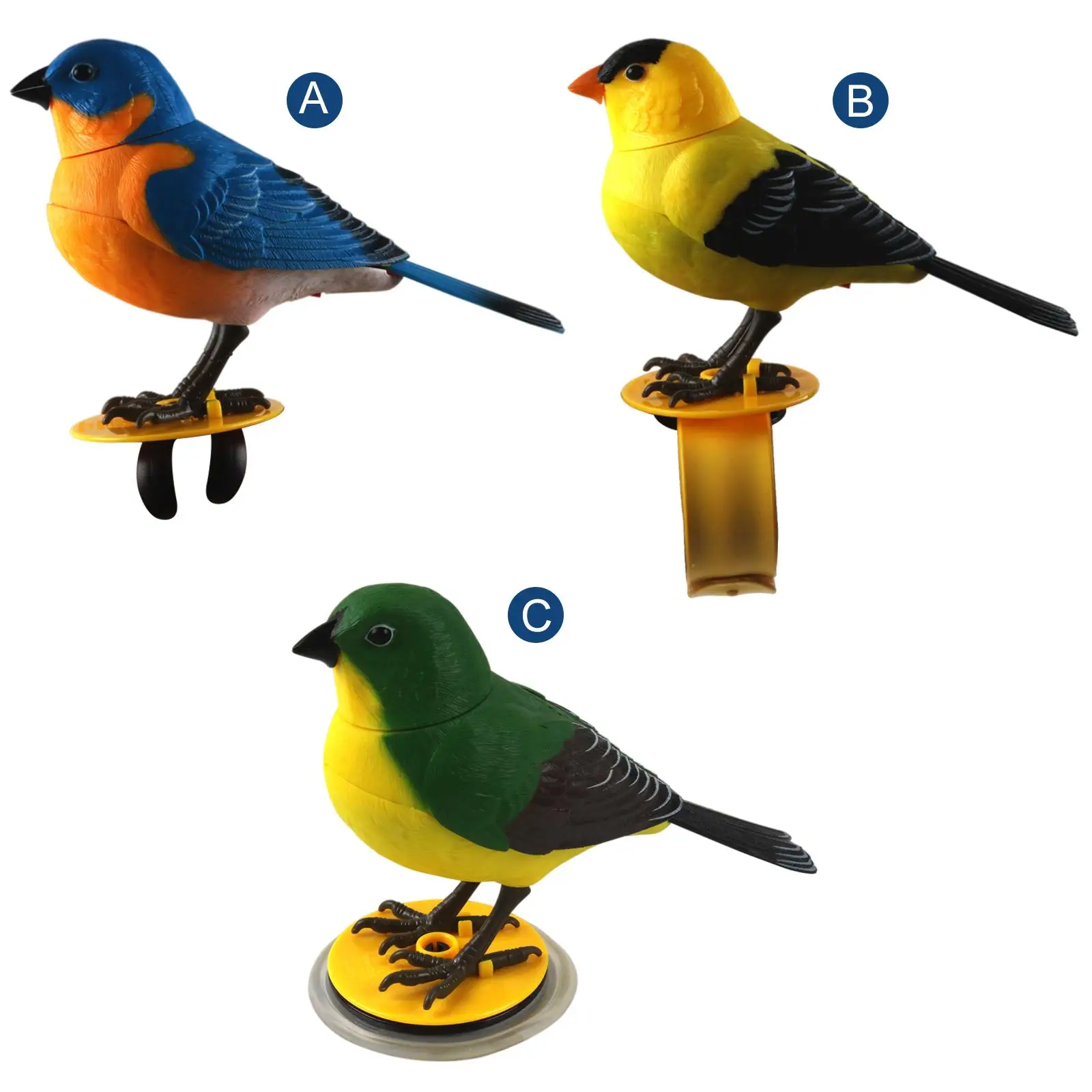 Cute Singing Bird Interactive Electronic Toys Simulation Bird Voice Control - £10.92 GBP+