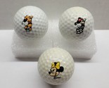 Disney Mickey &amp; Minnie Mouse Logo Golf Ball Lot Acushnet &amp; Medalist - £15.90 GBP
