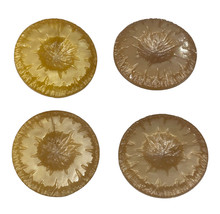 Vintage FOUR (4) BAKELITE BUTTONS Mauve Tannish Color 1” (B) - £14.78 GBP