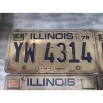 Vintage 1980s Illinois &quot;Land Of Lincoln&quot; License Plate YW 4314 Expired - $6.93