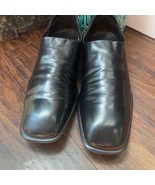 Donald J. Pliner Mens Black Durex Stretch Napa Leather Shoes Slip On Siz... - £66.19 GBP