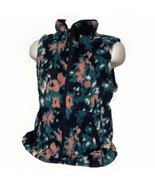 The North Face Women&#39;s Large Sherpa Fleece Full Zip Floral Vest - $22.20