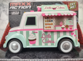Cupcake Truck Lights Sounds Maxx Action Friction Motor Light Sound Rubber Wheels - £23.98 GBP