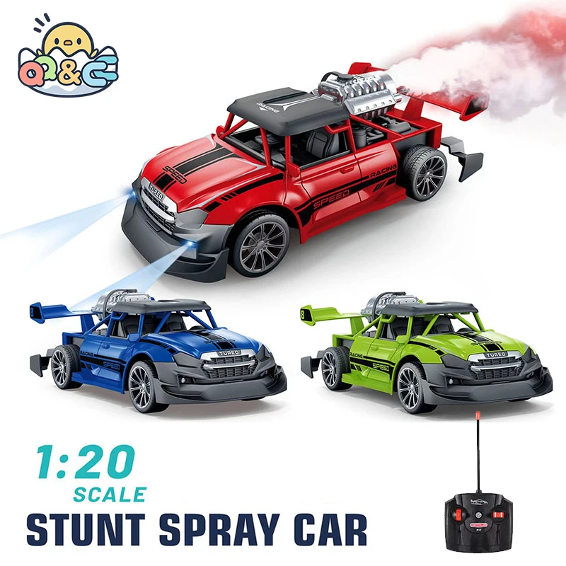 RC Stunt Car 1:20 Spray Remote Control Pickup Truck Drift with Light Children&#39;s - £27.65 GBP