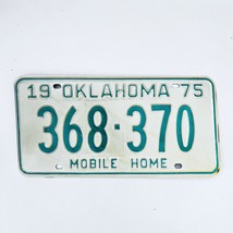 1975 United States Oklahoma Base Mobile Home License Plate 368-370 - £14.79 GBP
