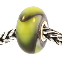 Authentic Trollbeads Glass 61320 Green Armadillo RETIRED - £12.16 GBP