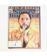 Ray Lewis Signed SI Magazine PSA/DNA Baltimore Ravens Autographed - £117.94 GBP