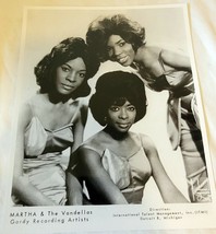 Martha &amp; The Vandellas Motown Records 1960&#39;s Publicity 8 x 10 Photo Reprint - £15.13 GBP