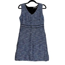 Diane Von Furstenburg DVF Women Size 6 Leelou Blue Tweed Dress - £75.76 GBP