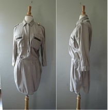 Sandro Riposte Khaki safari mini shirt dress size 3 or Large - $37.62