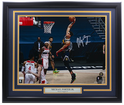 Michael Porter Jr. Signed Framed 16x20 Denver Nuggets Dunk Photo JSA ITP... - £130.73 GBP