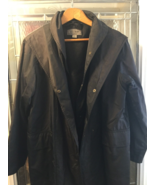 Women`s Lulu Bravo Black Rain coat With Hood &amp; Removable Liner  Size S - £20.06 GBP