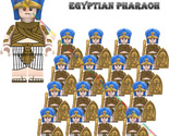 16PCS Egyptian Pharaoh with Golden Shield Soldiers Military Minifigures ... - $28.98