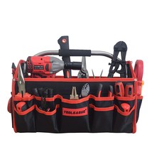 16 Inches Open Top Tool Tote Bag 22 Pockets,1680D Reinforced Material Tool Caddy - £43.82 GBP