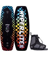 Hyperlite Murray Jr. Wakeboard w/Remix Bindings Kids Sz 120cm Black / Ra... - $5,764.84 MXN