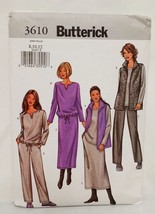 Misses Vest Top Skirt Pants Butterick 3610 Uncut 2002 Pattern Size 8 10 12 - $15.52