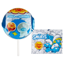 Chupa Chups Chups SURPRISE egg / lolly SMURFS pop -1ct.- FREE SHIPPING - $9.85