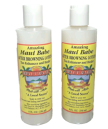 2 x Amazing Maui Babe After Browning Lotion 8oz Each Tan Enhancer &amp; Heal... - €19,84 EUR
