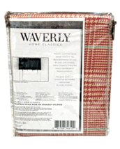 Waverly Grantham Plaid Rose Hip Straight Valance 52&quot; x 18&quot; 100% Cotton #... - $17.82