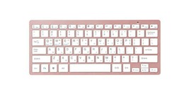 Actto Korean English Bluetooth Slim Keyboard Wireless Compact Tenkeyless (Pink)