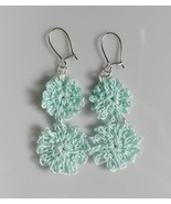 Crochet Flower Earrings / Crochet earrings / Handmade Flower earrings - $13.79 CAD