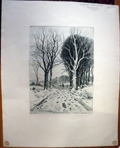 PAUL BERDANIER (1879-1961) Original Engraving Landscape - £72.31 GBP