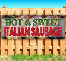 Hot &amp; Sweet Sausage Advertising Vinyl Banner Flag Sign Many Sizes Fair Food - £17.41 GBP+