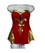Welovefine Dota 2 Lina Tube Top Womens Red Gold Corset Cosplay Size L - £14.22 GBP