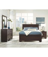 Denver Modern Gray Wood 5-Pc Full Bedroom Set - $41,028.33 MXN