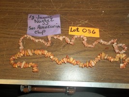 Bead Lot of 2 strand Lg Jasper  and Aventurine aprox ea16 inches long 086 - $9.49