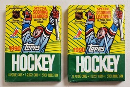 1990-91 Topps Hockey Lot of 2 (Two) Sealed Unopened Packs Gretzky*  - $14.38