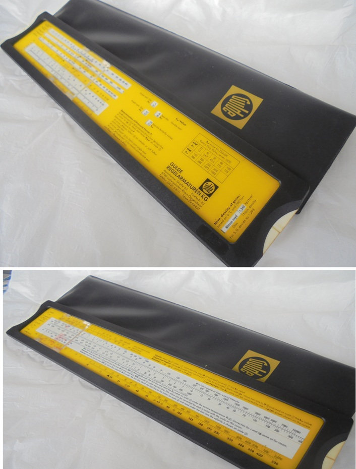 ACU MAT 700 Gulde Regelarmaturen Slide Ruler 1980s - Slide Rules