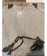 Knox Rose 3/4 Sleeve A-line Dress Polka Dot Print Belted V-neck Size M N... - $18.80