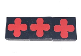 Qwirkle Replacement OEM 3 Red Clover Tiles Complete Set - $8.81