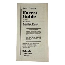 Vintage 1960&#39;s Forest Guide Of The Colorado Petrified Forest Pamphlet Brochure  - £7.56 GBP