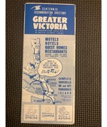 1958 Victoria Tourist Directory Brochure British Columbia Centennial - $167.87 MXN