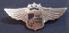Hiller Aviation Museum Wings Gold Colored Plastic Junior Kiddie Kid Lape... - $85.34 MXN