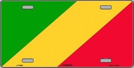 Congo Flag Metal Novelty License Plate - £14.90 GBP