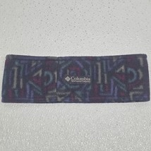Vintage 90s Columbia Fleece Headband Ear Warmer Winter Geometric Aztec O... - $202.83 MXN
