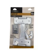 Everbilt White Decorative Gate Hinge and Latch Set Steel Hardware Kit White - $26.06