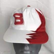 Vintage Shockwave Strapback Hat Cap Red White 8 Racing Adjustable Strap - £17.48 GBP