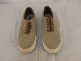 ADULT MENS sz7 THOM McAN MONTROSE FULL LACE UP CASUAL TAN SHOES BOAT SHO... - £9.50 GBP
