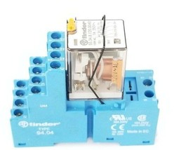 FINDER 94.04 RELAY SOCKET W/ 55.34.8.120.0040 RELAY - £19.55 GBP