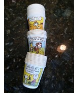 34 VINTAGE SCHULZ PEANUTS SNOOPY LUCY LINUS CHARLIE HANDLED PAPER CUPS 2... - $854.35 MXN