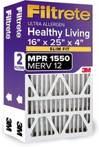 Filtrete 16X25X4(Slimfit), Ac Furnace Air, Exact Dimensions 15.5 X 24.5 ... - $67.93