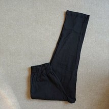 Woman Within Sweatpants Womens Sz S 12 Black Straight Leg Elastic Waist NWOT - £17.40 GBP