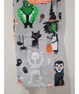 Halloween Witch Black Cat Frankenstein Dracula Throw Blanket 50 x 70 NEW - £26.10 GBP