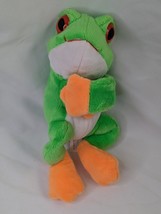 Wild Republic Tree Frog Plush Wrist Wrap 9 Inch Stuffed Animal Toy - $9.95