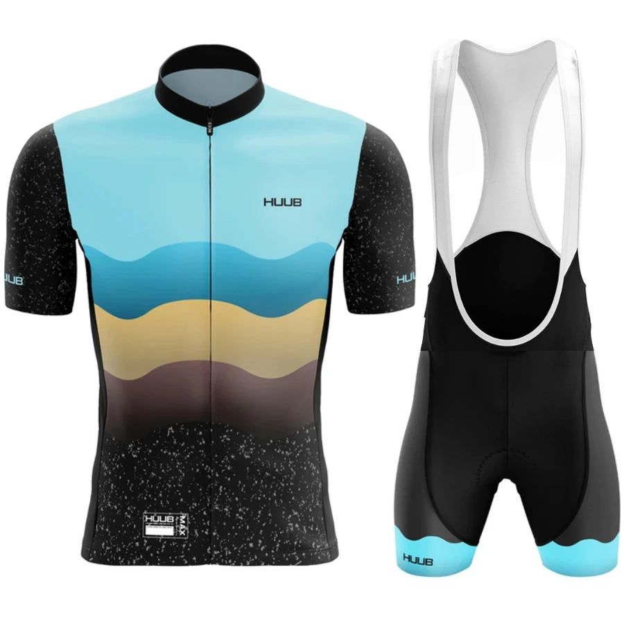 Sporting 2022 Summer Men&#39;s Cycling Clothing Suit Mountain Bike Triathlon Quick-d - £32.77 GBP
