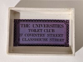 The Universities Toilet Club London England Portmeirion Soap Pin Trinkit... - $673.87 MXN